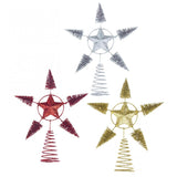 Max Classic Star Christmas Tree Topper Xmas Ornament Craft 25x20cm Red