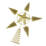 Max Classic Star Christmas Tree Topper Xmas Ornament Craft 25x20cm Gold