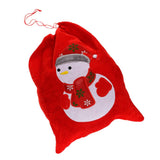 Christmas Drawstring Gift Bags Sack for Party Favors and Candy Snowman