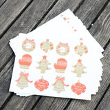 Happy Christmas Sealing Stickers Envelope Card Paste DIY Craft Decoration