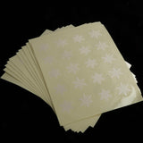 25mm Round Transparent Snowflake Sticker Circle Sticky Self Adhesive Label