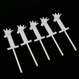 Max 10pcs 1 Crown Cake Topper Cupcake Picks 1st Birthday Party Cake Decor Silver