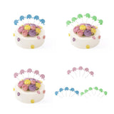 Max 12 Pieces Elephant Felt Wool Pom Pom Cake Topper Birthday Party Decor Pink