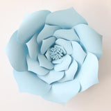 Max Rose Paper Flower Backdrop Wall DIY Birthday Wedding Party Decor DIY Light Blue
