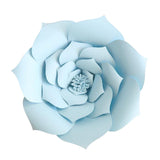 Max Rose Paper Flower Backdrop Wall DIY Birthday Wedding Party Decor DIY Light Blue
