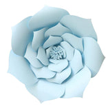 Max Rose Paper Flower Backdrop Wall DIY Birthday Wedding Party Decor DIY Light Blue