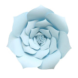 Max Rose Paper Flower Backdrop Wall DIY Birthday Wedding Party Decor DIY Light Blue