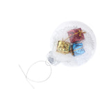 Max Clear Round Christmas Snow Ball Refillable Xmas Bauble Tree Ornament