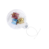 Max Clear Round Christmas Snow Ball Refillable Xmas Bauble Tree Ornament