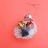 Max Clear Round Christmas Snow Ball Refillable Xmas Bauble Tree Ornament