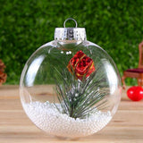 Max Clear Round Christmas Ball Refillable Xmas Bauble Tree Ornament 8x8x8.5cm