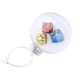 Max Clear Round Christmas Ball Refillable Xmas Bauble Tree Ornament 8x8x8.5cm