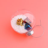 Max Clear Round Christmas Ball Refillable Xmas Bauble Tree Ornament 8x8x8.5cm