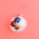 Max Clear Round Christmas Ball Refillable Xmas Bauble Tree Ornament 8x8x8.5cm