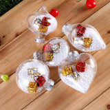 Max Clear Round Christmas Ball Refillable Xmas Bauble Tree Ornament 8x8x8.5cm