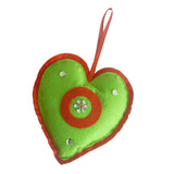 Christmas Tree Hanging Decorations Festival Party Ornament Peach Heart