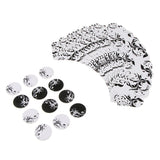 12 Sets Black Vine Cupcake Topper and Wrapper Decor Cake Bakery Accessories