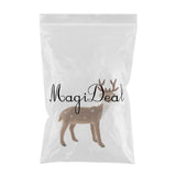 Simulation Standing Deer Reindeer Elk Doll Home Decor Dark Brown