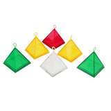 Pack of 6 Helium Balloons Pyramid Pendant Bearing Weight Block Party Supplier