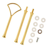 Max 3 Tier Fan Top Cake Stand Holder Rack Handle Fitting Hardware Rod Gold