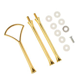 Max 3 Tier Fan Top Cake Stand Holder Rack Handle Fitting Hardware Rod Gold