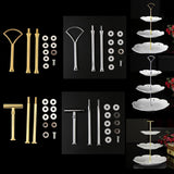 Max 3 Tier Fan Top Cake Stand Holder Rack Handle Fitting Hardware Rod Gold