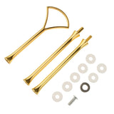 Max 3 Tier Fan Top Cake Stand Holder Rack Handle Fitting Hardware Rod Gold