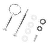 Max 2 Tier Round Top Fruit Cake Stand Rack Handle Fitting Hardware Rod Silver
