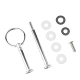 Max 2 Tier Round Top Fruit Cake Stand Rack Handle Fitting Hardware Rod Silver