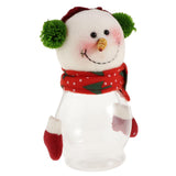 Maxbell Christmas Clear Candy Jar Gift  Box Xmas Ornament Table Decor Snowman