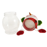 Maxbell Christmas Clear Candy Jar Gift  Box Xmas Ornament Table Decor Snowman