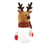 Maxbell Christmas Clear Candy Jar Gift  Box Xmas Ornament Table Decor Elk