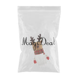 Maxbell Christmas Clear Candy Jar Gift  Box Xmas Ornament Table Decor Elk