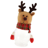 Maxbell Christmas Clear Candy Jar Gift  Box Xmas Ornament Table Decor Elk