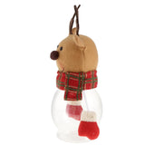 Maxbell Christmas Clear Candy Jar Gift  Box Xmas Ornament Table Decor Elk