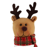 Maxbell Christmas Clear Candy Jar Gift  Box Xmas Ornament Table Decor Elk