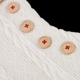 Maxbell Fabric Christmas Stocking Gift/Treat Bags for Christmas Decorations White