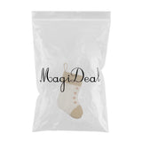 Maxbell Fabric Christmas Stocking Gift/Treat Bags for Christmas Decorations White
