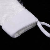 Maxbell 8.6 inch Plush Christmas Stocking Gift/Treat Bags 22cm White Mouth