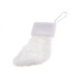 Maxbell 8.6 inch Plush Christmas Stocking Gift/Treat Bags 22cm White Mouth