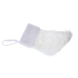 Maxbell 8.6 inch Plush Christmas Stocking Gift/Treat Bags 22cm White Mouth