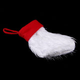 8.6 inch Plush Christmas Stocking Gift/Treat Bags 22cm Red Mouth