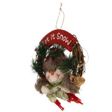 Maxbell Christmas Rattan Wreath Garland Welcome Door Hanging Decor Ornaments Santa 2