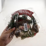 Maxbell Christmas Rattan Wreath Garland Welcome Door Hanging Decor Ornaments Santa 2