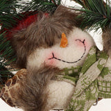 Maxbell Christmas Rattan Wreath Garland Welcome Door Hanging Decor Ornaments Santa 2