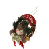 Maxbell Christmas Rattan Wreath Garland Welcome Door Hanging Decor Ornaments Santa 2