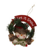 Maxbell Christmas Rattan Wreath Garland Welcome Door Hanging Decor Ornaments Santa 2