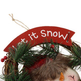 Maxbell Christmas Rattan Wreath Garland Welcome Door Hanging Decor Ornaments Santa 2