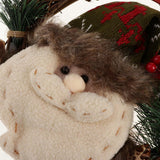 Maxbell Christmas Rattan Wreath Garland Welcome Door Hanging Decor Ornaments Snowman