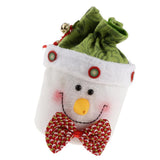 Maxbell Christmas Candy Bags Sack Drawstring Bag Xmas Gift Packing Pocket Snowman